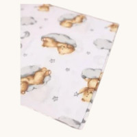 Бавовняна пелюшка · 90×110 см · Ведмедик на хмаринці — Babywear