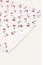Непромокаюча пелюшка · 120×60 см · Біла з вишеньками — Babywear