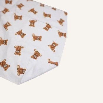 Непромокаюча пелюшка · 60×45 см · Коричневі ведмедики — Babywear