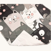 Бавовняна пелюшка · Сірі коти — Babywear