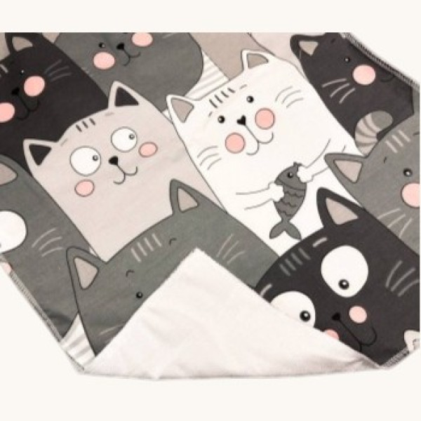 Бавовняна пелюшка · Сірі коти — Babywear