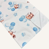 Бавовняна пелюшка · 60×45 см · Біла мішки кульки — Babywear