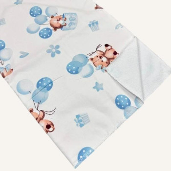 Бавовняна пелюшка · 60×45 см · Біла мішки кульки — Babywear