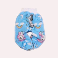 Повзунки із літньої бавовни Блакитні з єдинорогами (56–74)