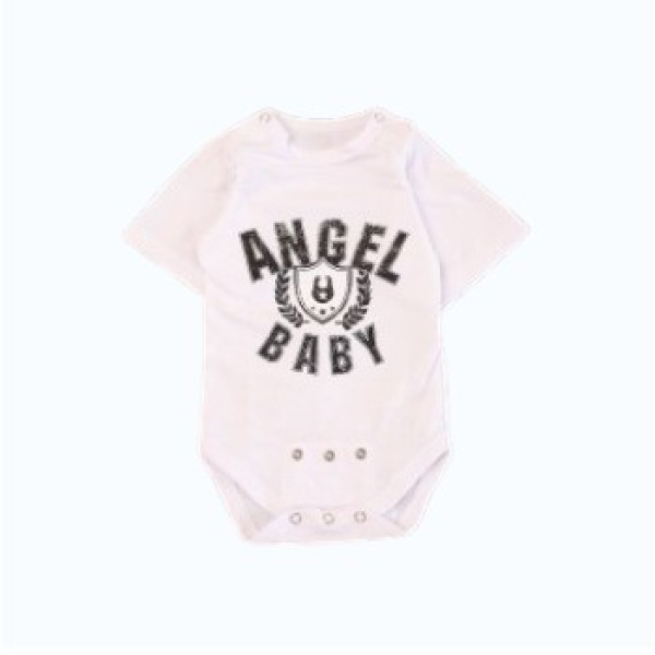 Боді-футболка із куліру Біла "Angel Baby"