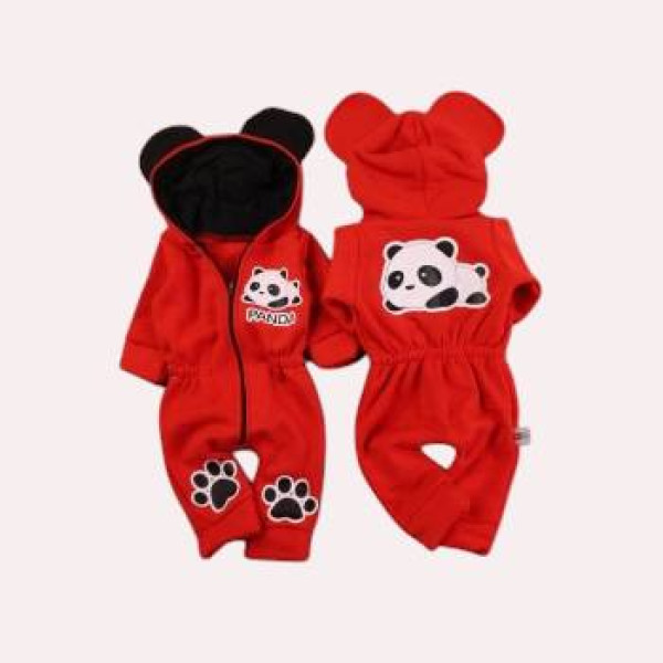Ромпер из тринитки Червоний Panda