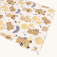 Бавовняна пелюшка · 90×110 см. · Ведмедики на кульках — Babywear
