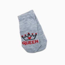 Носочки тонкі бавовняні Сірі "Queen"