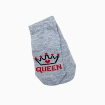 Носочки тонкі бавовняні Сірі "Queen"