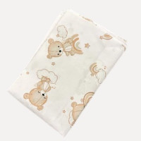 Бавовняна пелюшка · 90×70 см · Ведмедики на хмаринці — Babywear