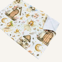 Непромокаюча пелюшка · 120×60 см · Біла дівчинка-метелик — Babywear