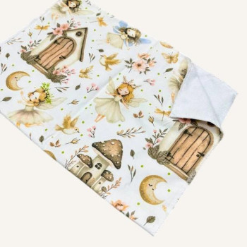 Непромокаюча пелюшка · 120×60 см · Біла дівчинка-метелик — Babywear