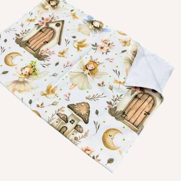 Непромокаюча пелюшка · 120×60 см · Біла дівчинка-метелик — Babywear