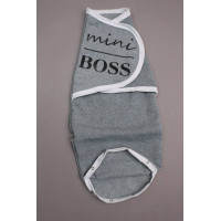Європелюшка кокон із тринитки на липучках Сіра "Mini BOSS"