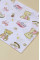 Бавовняна пелюшка · 90×70 см · Білий ведмедик — Babywear
