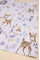 Бавовняна пелюшка · 90×70 см · Білі олені — Babywear