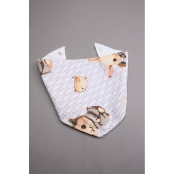 Непромокаючий слинявчик Зайчики з пташенятами