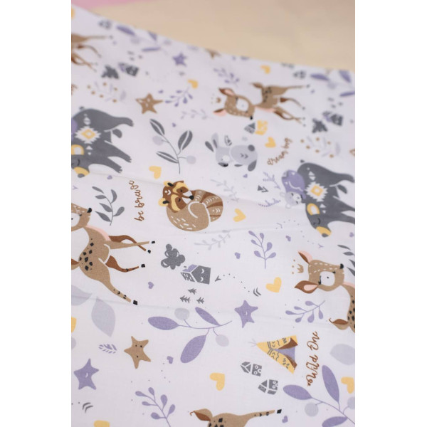 Непромокаюча пелюшка · 120×60 см · Лісові звірятка — Babywear