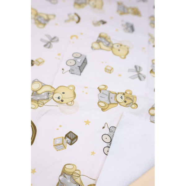 Непромокаюча пелюшка · 120×60 см · Ведмедик та іграшки — Babywear