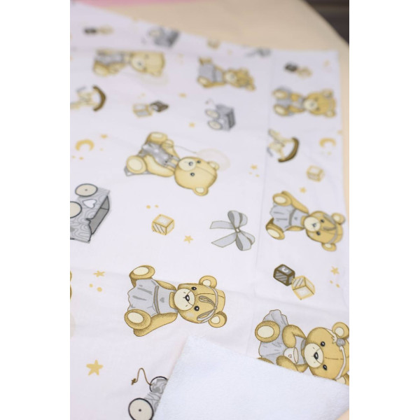 Непромокаюча пелюшка · 120×60 см · Ведмедик та іграшки — Babywear