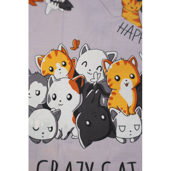 Бавовняна пелюшка · 90×70 см · Грайливі котики — Babywear