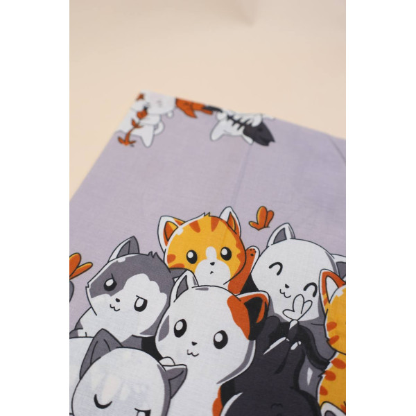 Бавовняна пелюшка · 90×70 см · Грайливі котики — Babywear
