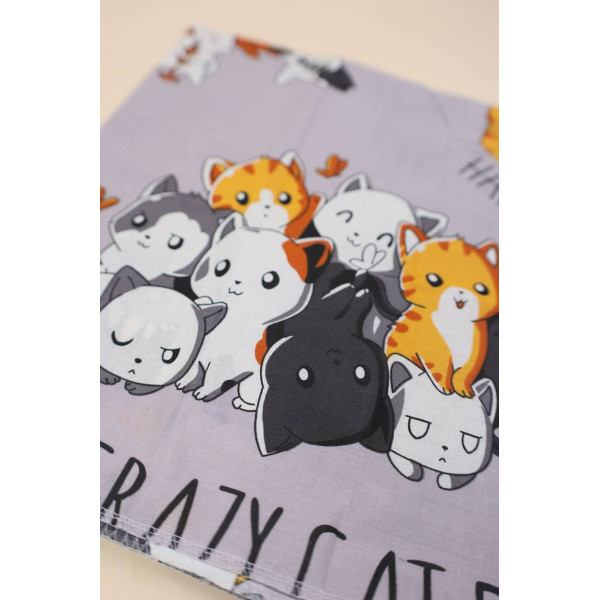 Бавовняна пелюшка · 90×70 см · Грайливі котики — Babywear
