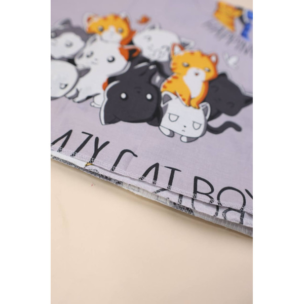 Бавовняна пелюшка · 90×70 см · Грайливі котики — Babywear