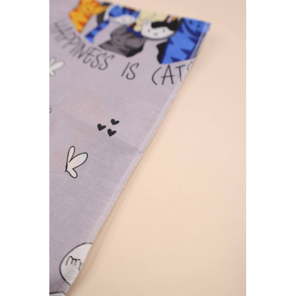 Бавовняна пелюшка · 90×70 см · Грайливі котики — Babywear