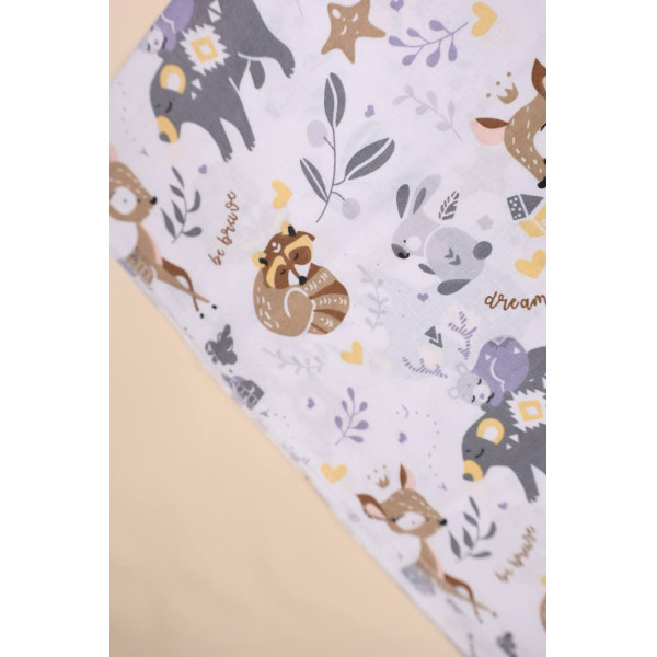 Бавовняна пелюшка · 90×110 см · Лісові звірятка — Babywear