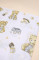Бавовняна пелюшка · 90×110 см · Ведмедик з бежевими іграшками — Babywear