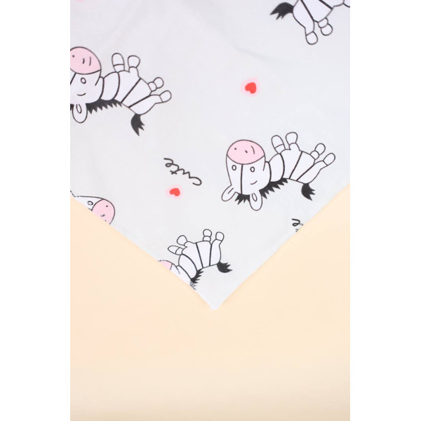 Непромокаюча пелюшка · 50×40 см. · Сіра з зебрами — Babywear