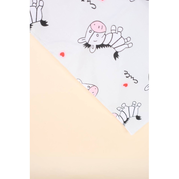 Непромокаюча пелюшка · 50×40 см. · Сіра з зебрами — Babywear