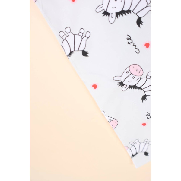 Непромокаюча пелюшка · 50×40 см. · Сіра з зебрами — Babywear