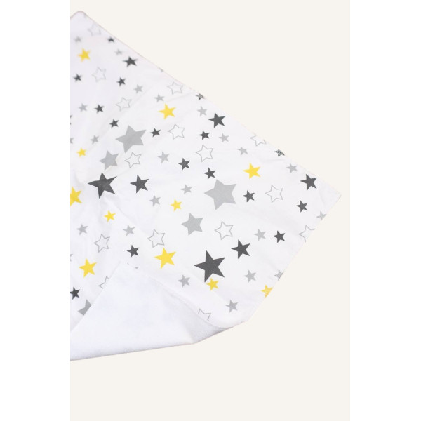 Непромокаюча пелюшка · 50×40 см. · Сіро-жовті зірочки — Babywear
