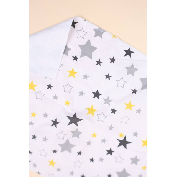 Непромокаюча пелюшка · 50×40 см. · Сіро-жовті зірочки — Babywear