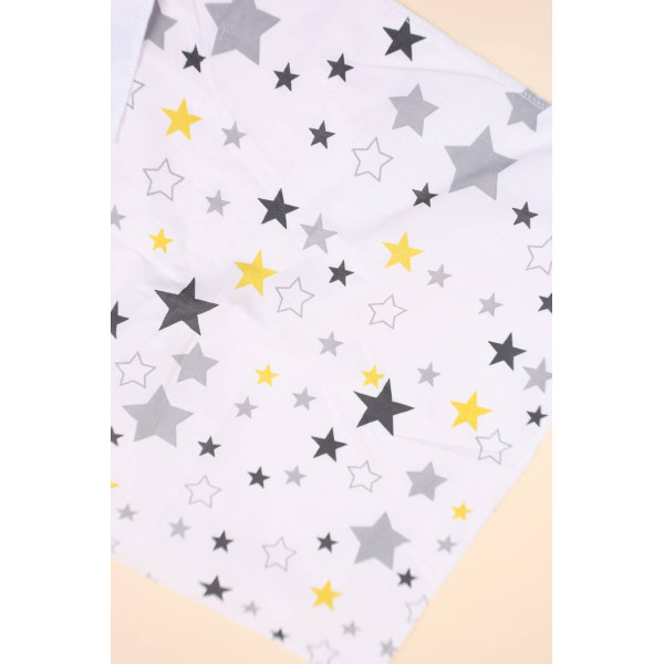 Непромокаюча пелюшка · 50×40 см. · Сіро-жовті зірочки — Babywear