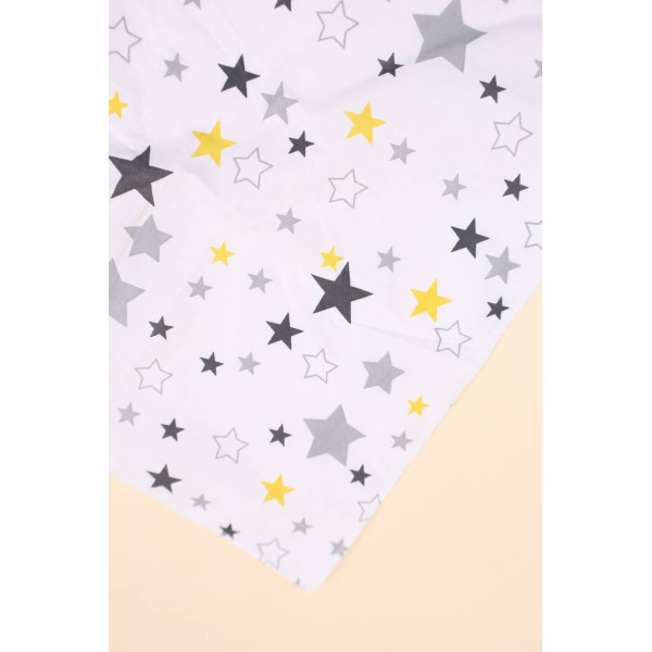 Непромокаюча пелюшка · 50×40 см. · Сіро-жовті зірочки — Babywear
