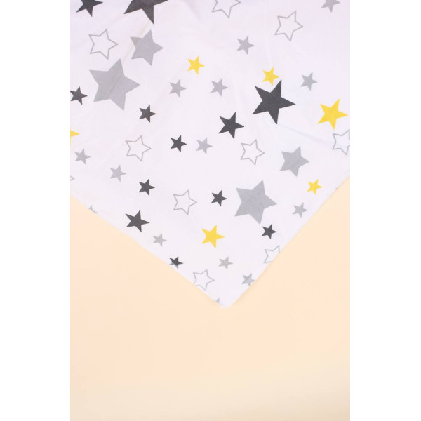 Непромокаюча пелюшка · 50×40 см. · Сіро-жовті зірочки — Babywear