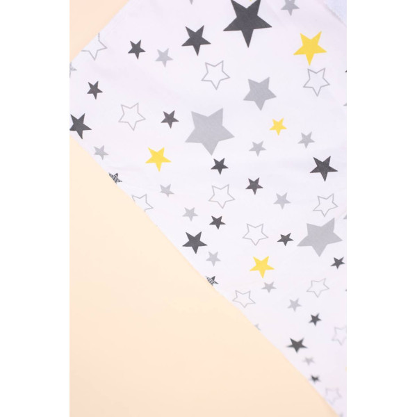 Непромокаюча пелюшка · 50×40 см. · Сіро-жовті зірочки — Babywear