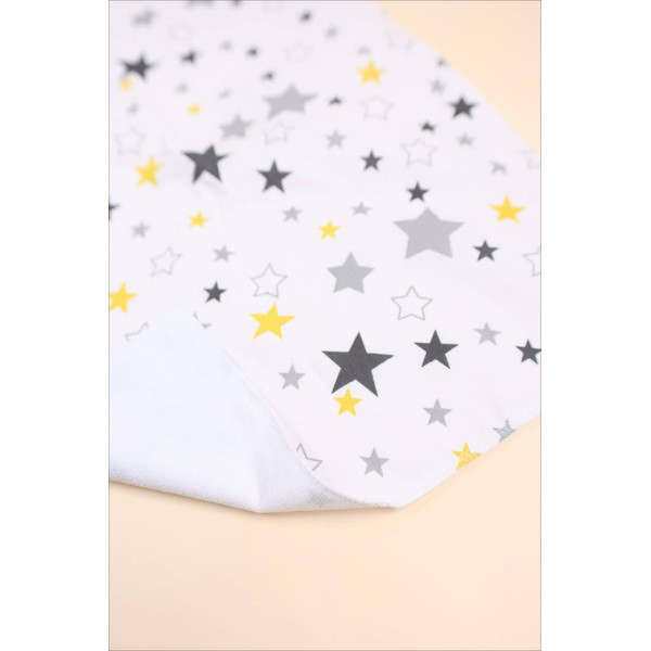 Непромокаюча пелюшка · 50×40 см. · Сіро-жовті зірочки — Babywear