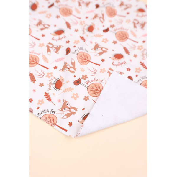 Непромокаюча пелюшка · 50×40 см. · Коричневі лисиці — Babywear