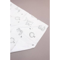 Непромокаюча пелюшка · 50×40 см. · Сірі звірята · Водонепроникна — Babywear