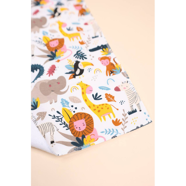 Непромокаюча пелюшка · 50×40 см. · Екзотичні тварини — Babywear