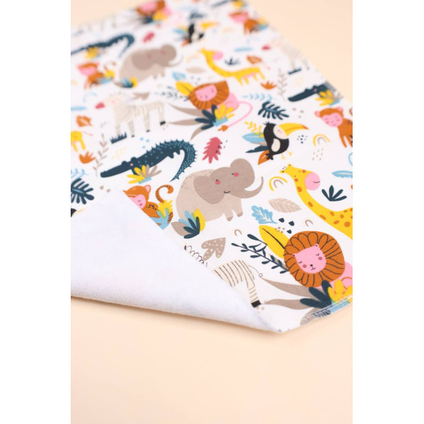 Непромокаюча пелюшка · 50×40 см. · Екзотичні тварини — Babywear
