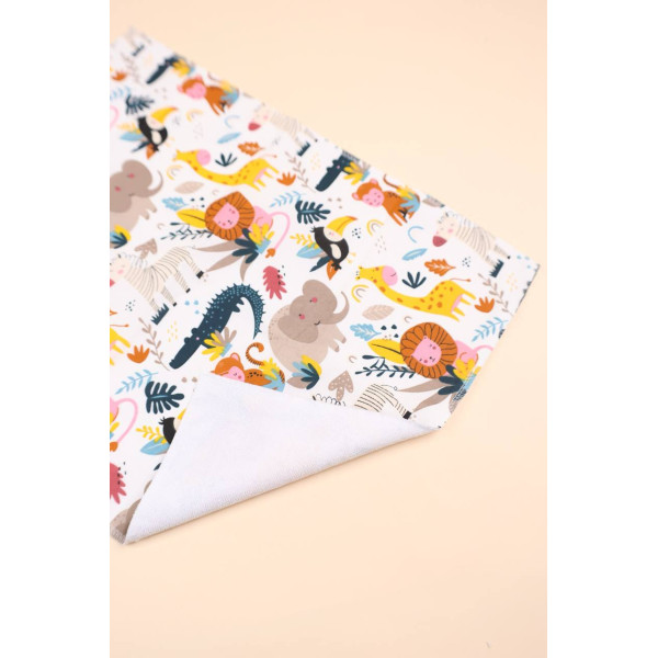 Непромокаюча пелюшка · 50×40 см. · Екзотичні тварини — Babywear