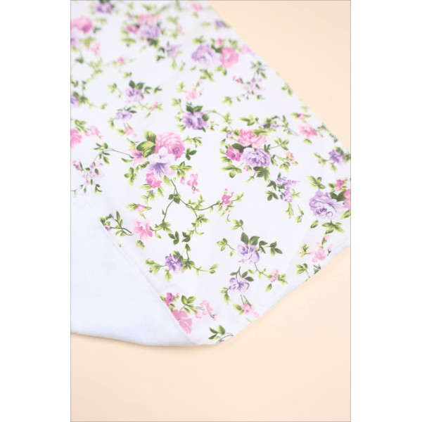 Непромокаюча пелюшка · 60×45 см · Бузкові квіточки — Babywear