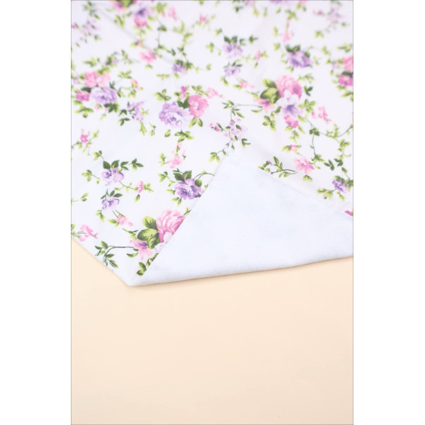 Непромокаюча пелюшка · 60×45 см · Бузкові квіточки — Babywear
