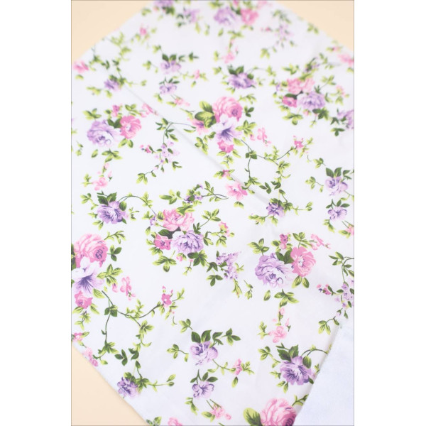 Непромокаюча пелюшка · 60×45 см · Бузкові квіточки — Babywear