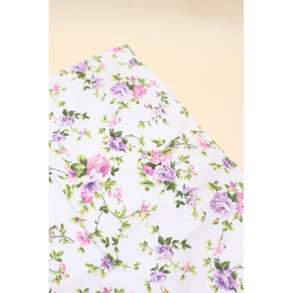 Непромокаюча пелюшка · 60×45 см · Бузкові квіточки — Babywear